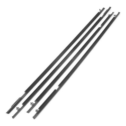 Solidspare 4Pcs Car Window Moulding Trim Weatherstrips Seal Fit For Honda Civic Sedan 06-11