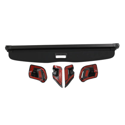 Solidspare For 2020-2024 Tesla Model Y Retractable Trunk Cargo Cover Luggage Shade Shield