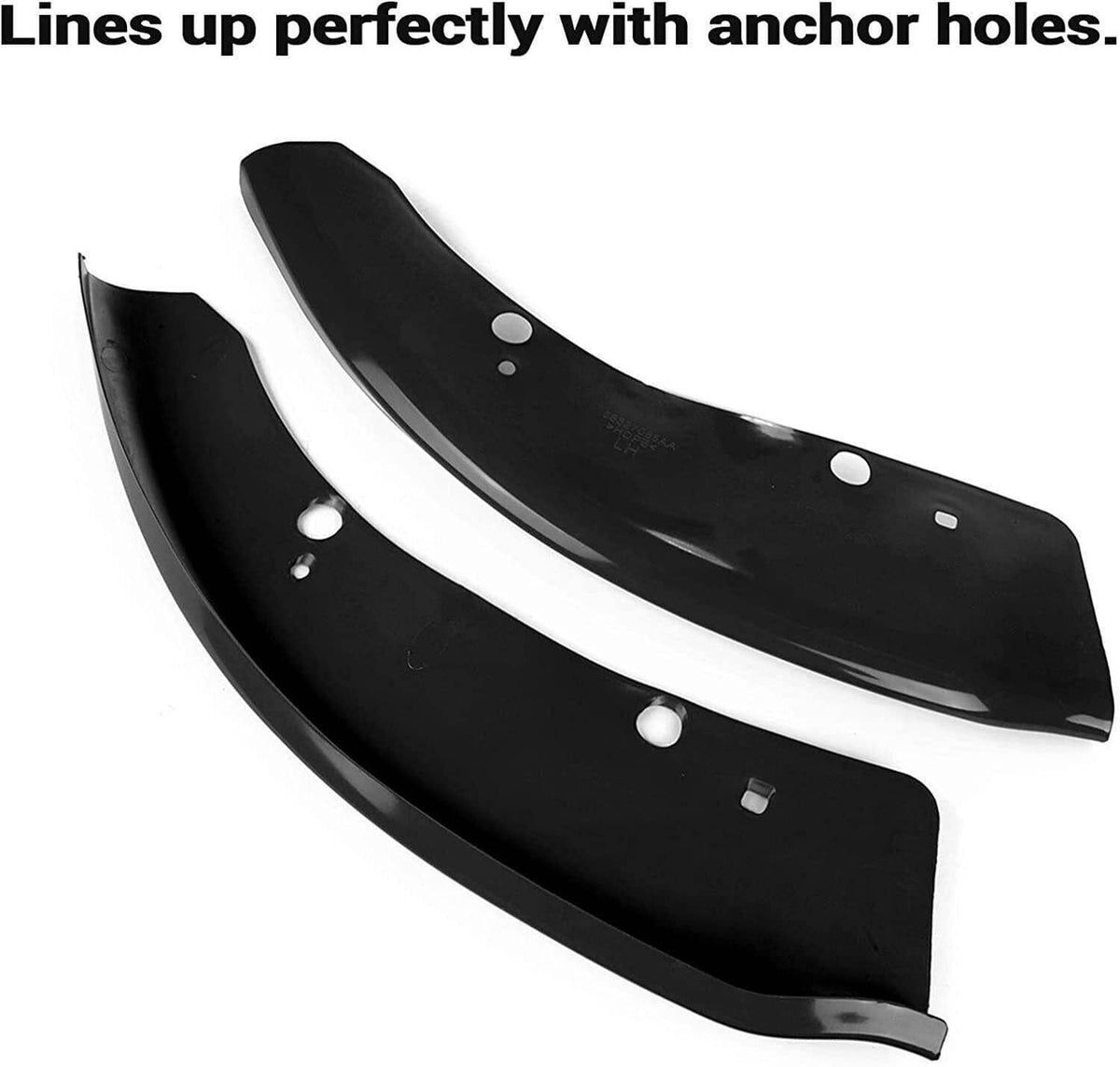 Solidspare Front Bumper Lip Splitter Trim Cover For 2015-2021 Dodge Charger SRT Scat Black