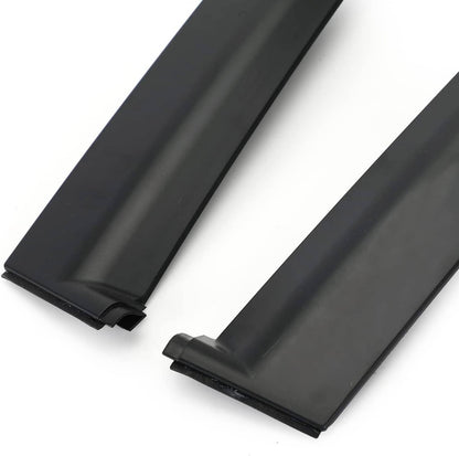 Solidspare Left & Right Side Window Molding Door Sash Trim For 1992-1995 Honda Civic Black