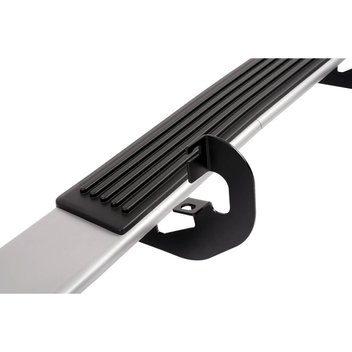 Solid Spare Side Step Bar Running Boards Silver+Black For 19-25 Silverado Sierra Regular Cab