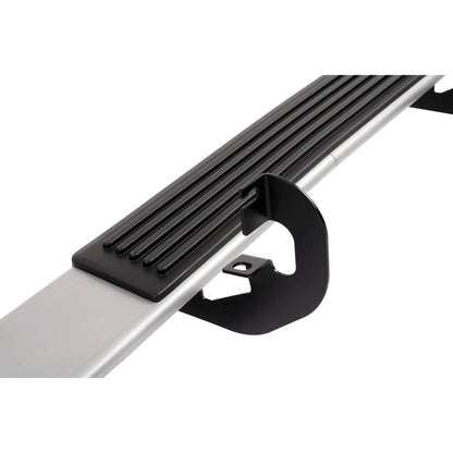 Solid Spare Side Step Bar Running Boards Silver+Black For 19-25 Silverado Sierra Regular Cab