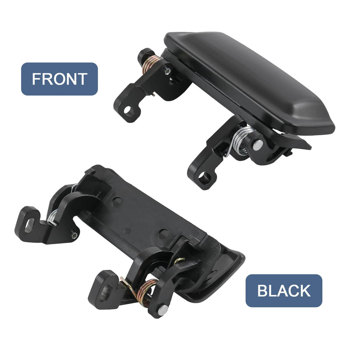 Solidspare Metal Door Handle Exterior Outside Black L Driver or R Passenger for Ford Mazda