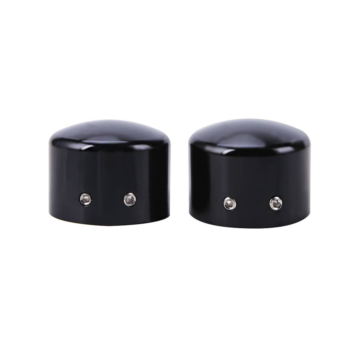 Solidspare Black Front Axle Cap Nut Covers Fit for Harley Touring Street Road Glide King US