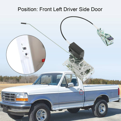 Solidspare Front Left & Right Door Lock Latch with Cable & Rod Kit for 92-97 Ford F-Series