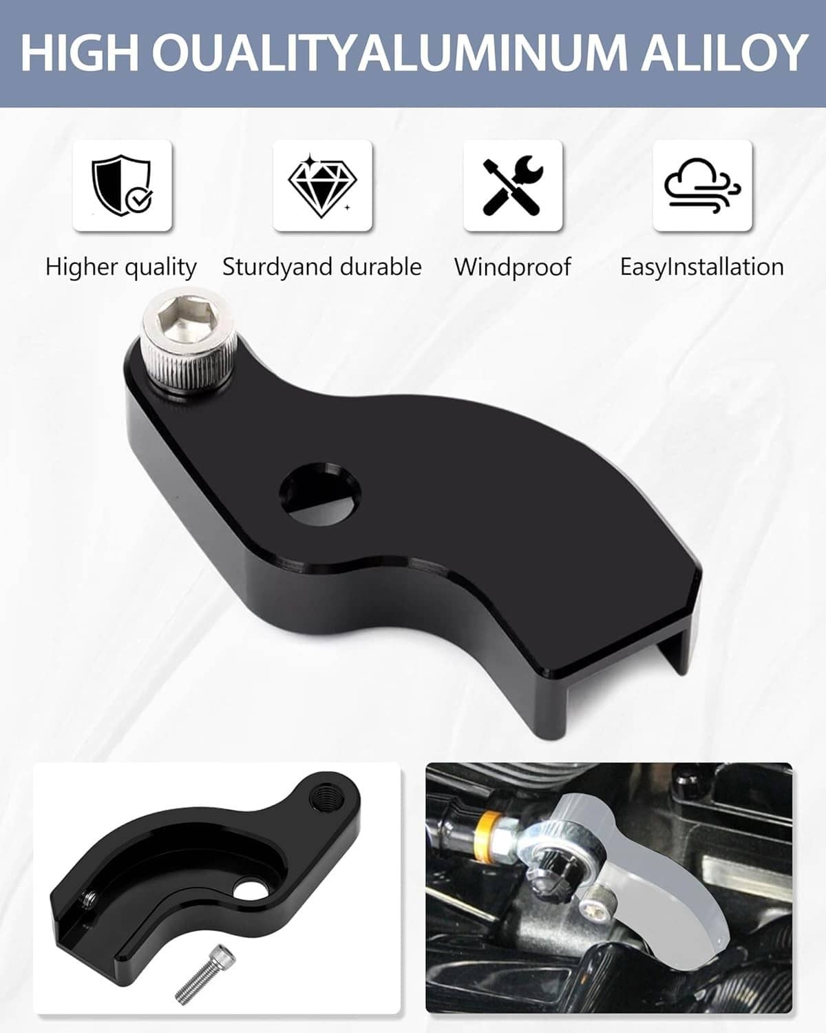 Solidspare Motorcycle EZ Shift Neutral Gear Assist Bracket for Harley M8 2018-2025 Touring