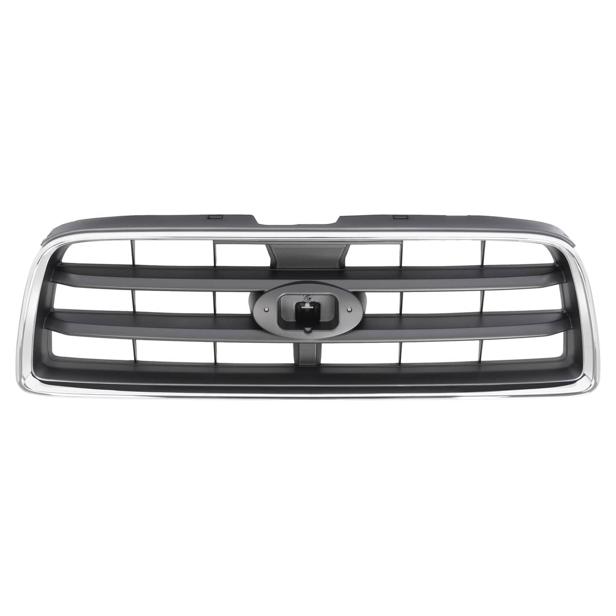 Solid Spare For Subaru Forester 2003-2005 Front Chrome Shell w/ Gray Insert Grille Grill