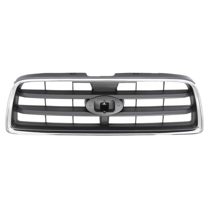 Solid Spare For Subaru Forester 2003-2005 Front Chrome Shell w/ Gray Insert Grille Grill