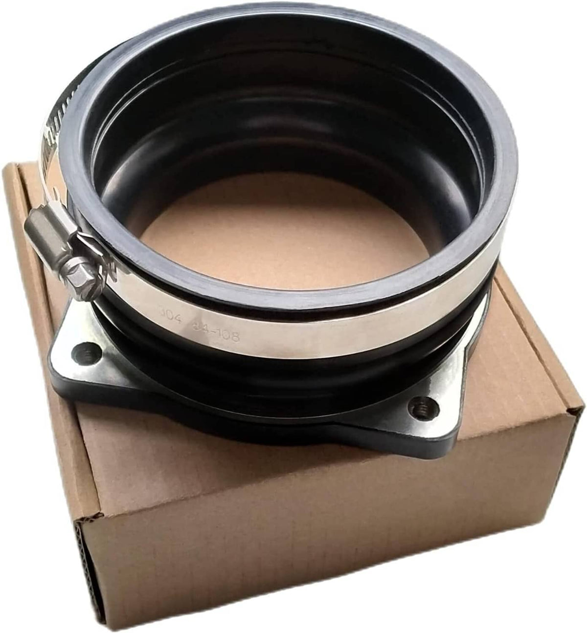 Solid Spare Fit For Mercury Verado Air Intake Isolator w/ Clamp 8M0113513 + 815504256