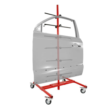 Solid Spare Powder Coated Adjustable Tree Paint Stand For Autobody Door Fender Panel