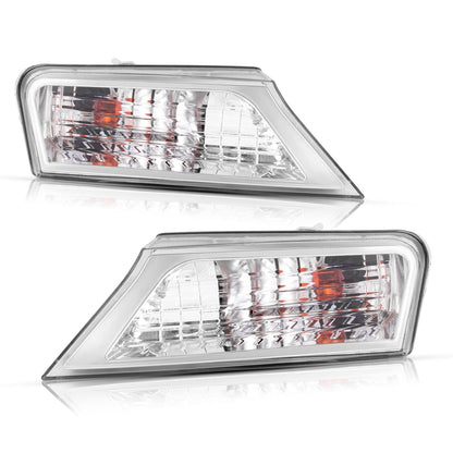 Solid Spare Left&Right Clear Marker Signal Corner Parking Lights For Jeep Liberty 2008-2012