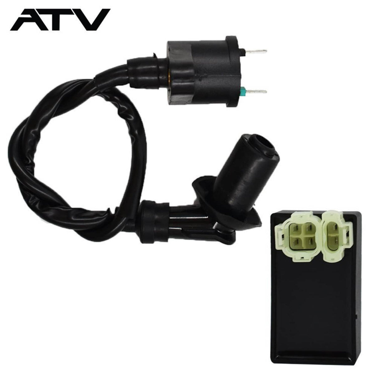 Solidspare CDI Box + Ignition Coil For Honda FourTrax 300 TRX300 TRX300FW 1988-1992