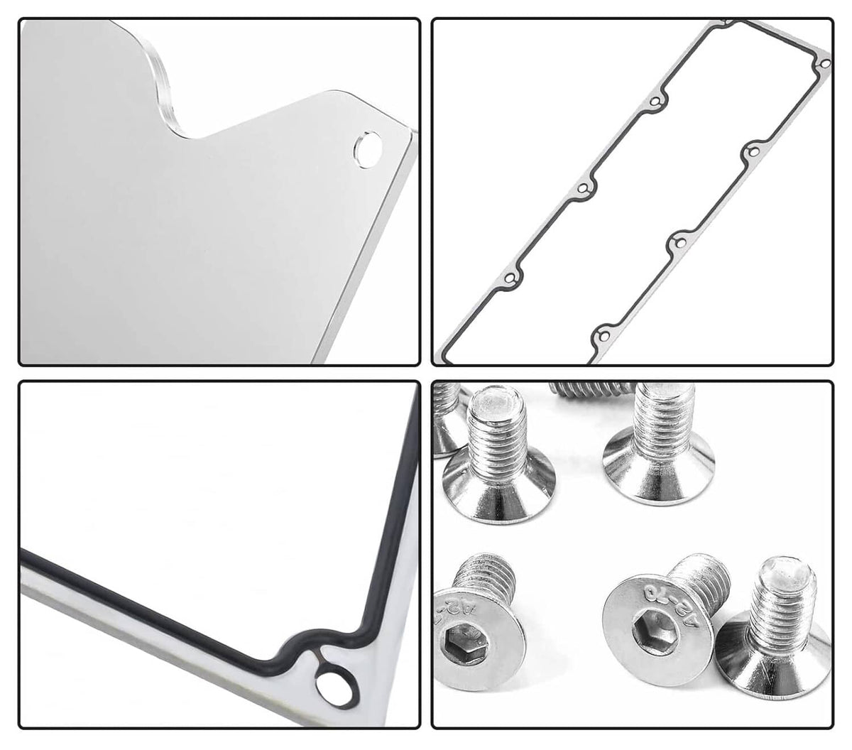 Solidspare LS Gen 3 Valley Cover Plate Kit w/ Gasket For GM LS-Series 4.8L 5.3L 5.7L 6.0L