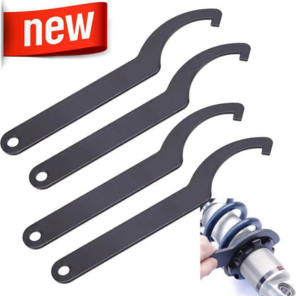 Solidspare 4pcs Pack C Spanner Wrench Hook Tool For Motorcycle Bike Shock Absorber Adjuster
