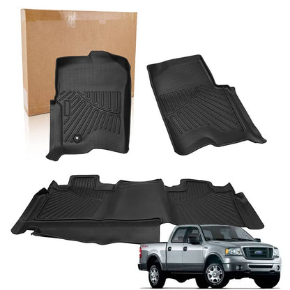 Solidspare Floor Mats Liners For Ford F150 F-150 Super Crew Cab 2004 2005 2006 2007 2008