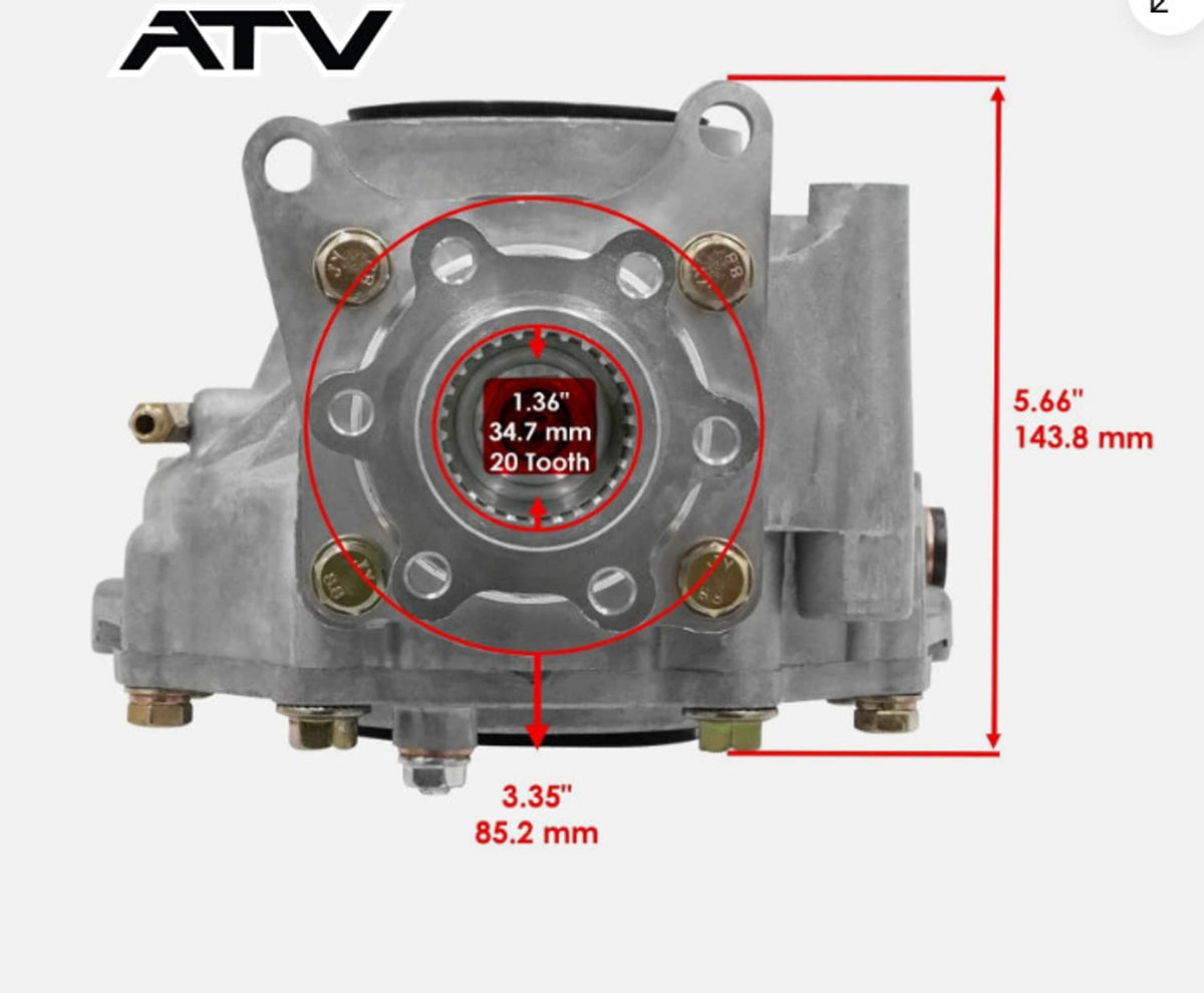 Solidspare Rear Differential For Yamaha Grizzly 660 YFM660F 4wd 02-08 5KM-46101-12-00 US