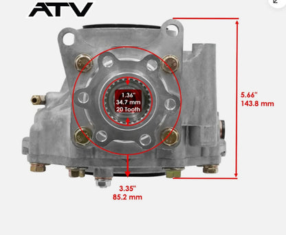 Solidspare Rear Differential For Yamaha Grizzly 660 YFM660F 4wd 02-08 5KM-46101-12-00 US