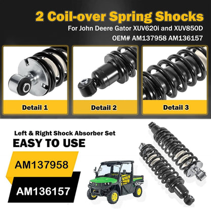 Solidspare AM137958 Rear Shock Absorbers for John Deere Gator HPX 615E 815E XUV620I 850D