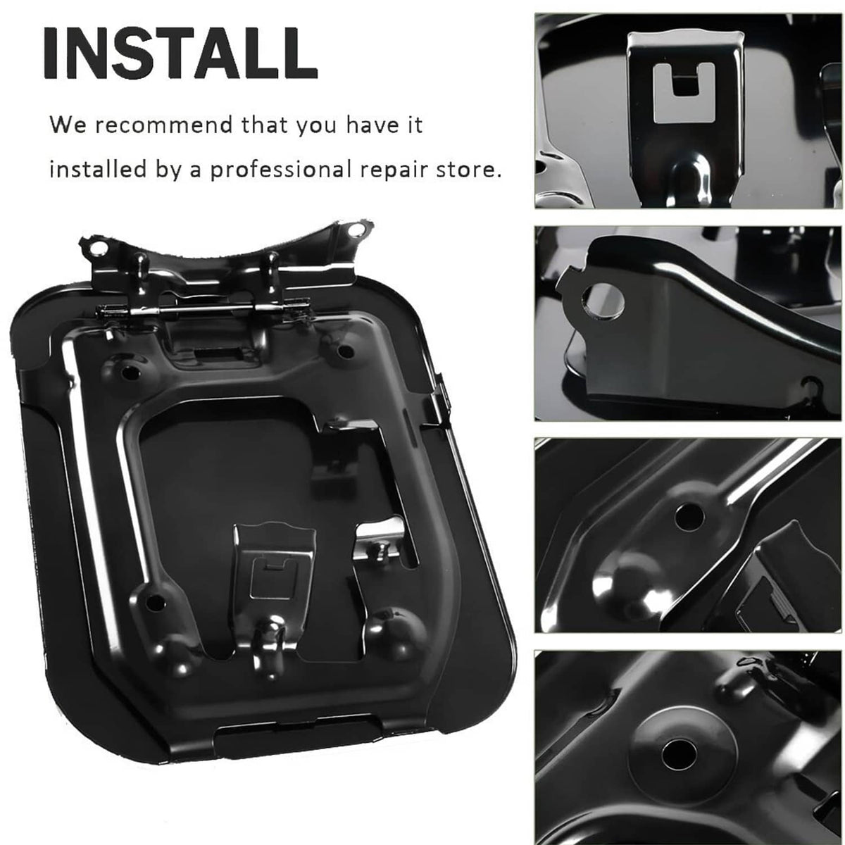 Solidspare Black Gas Lid Door Fuel Door 77350-08020 For 2011-2020 Toyota Sienna 2.7L 3.5L