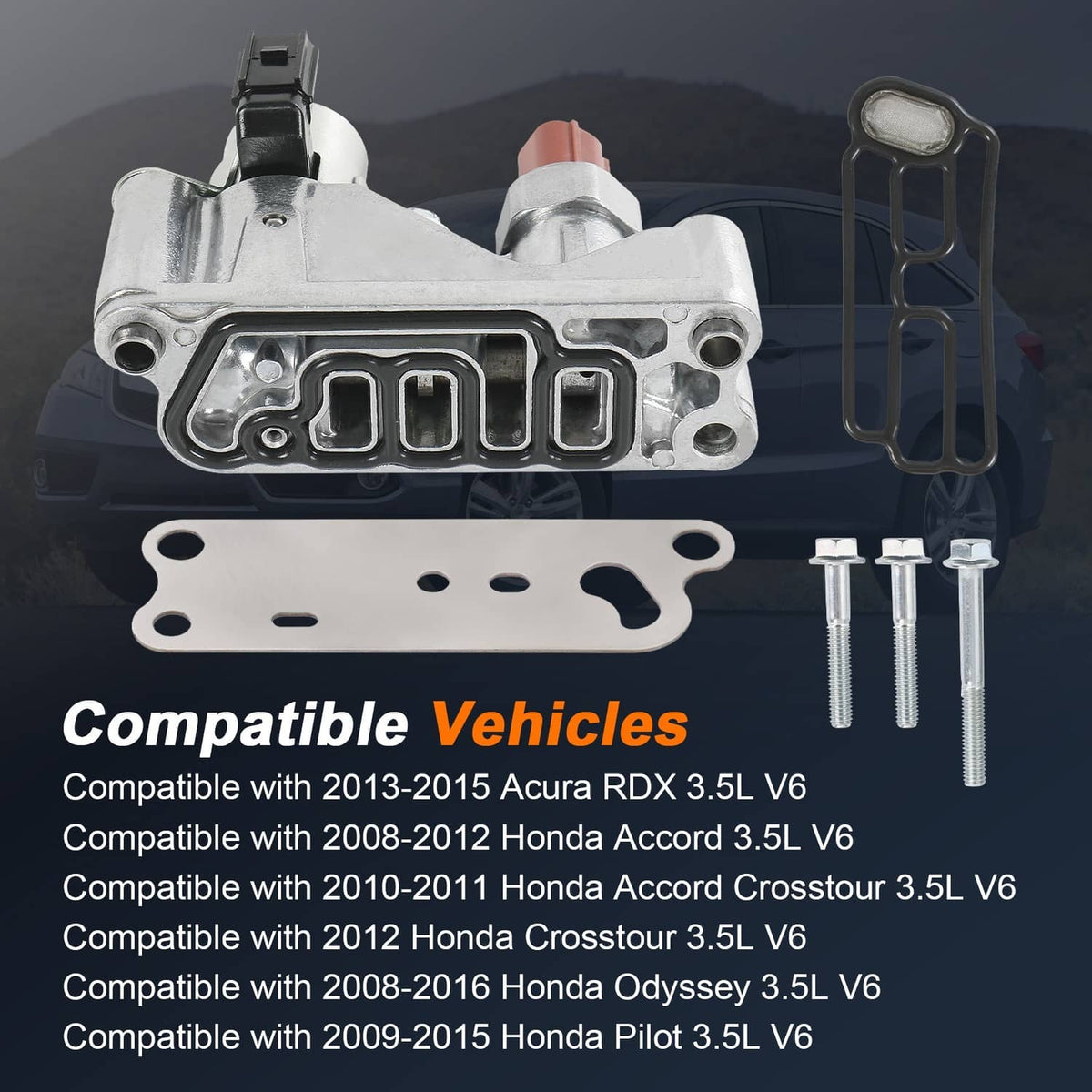 Solidspare Variable Timing Solenoid For Acura RDX Honda Accord Crosstour Pilot Odyssey 3.5L