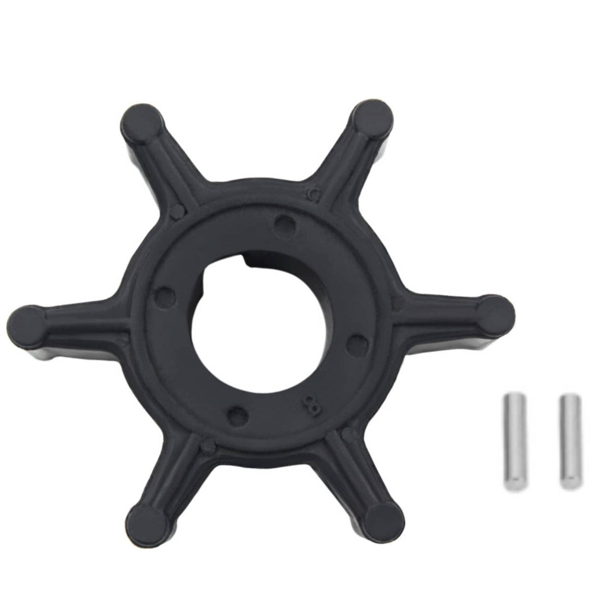 Solid Spare 6L5-44352-00 Water Pump Impeller 3AMS With Pin For Yamaha 4-Str 2.5HP Outboard