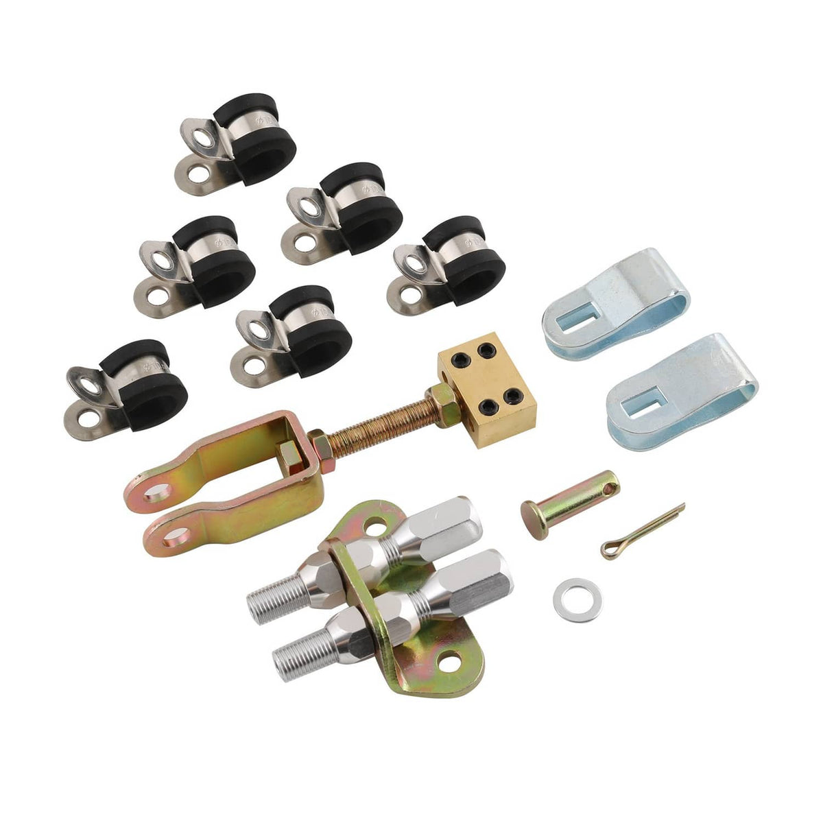 Solidspare UnIversal Emergency Parking Brake Cable Complete Kit Replace 330-9371