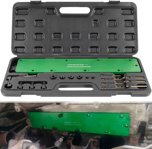 Solid Spare 71500 Exhaust Manifold Bolt Stud Drill Template Tool for Dodge 5.7L Hemi Motors