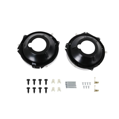 Solidspare Headlamp Retaining Ring Mounting Bucket Kit w/ hardware Camaro Nova rings 28pcs