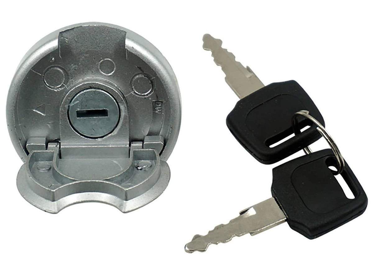 Solidspare Ignition Switch Key Lock Gas Tank Cap Set Compatible for GY6 50cc Scooter Moped