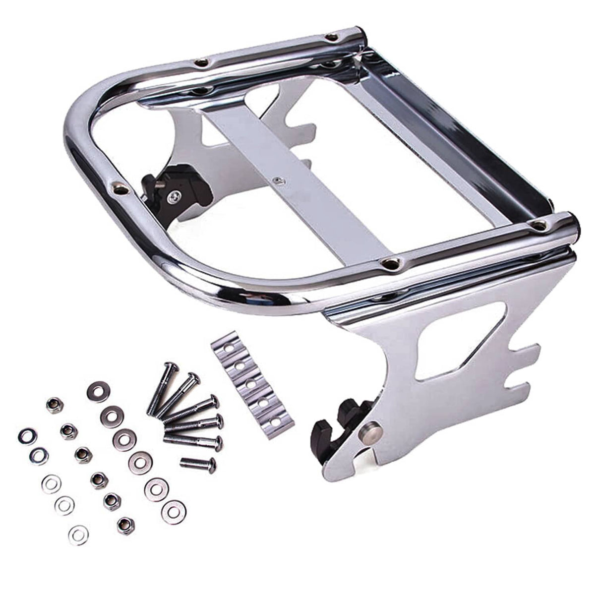 Solidspare Detachable Luggage Rack & Docking Hardware Kit For 1997- 2008 Harley Road King