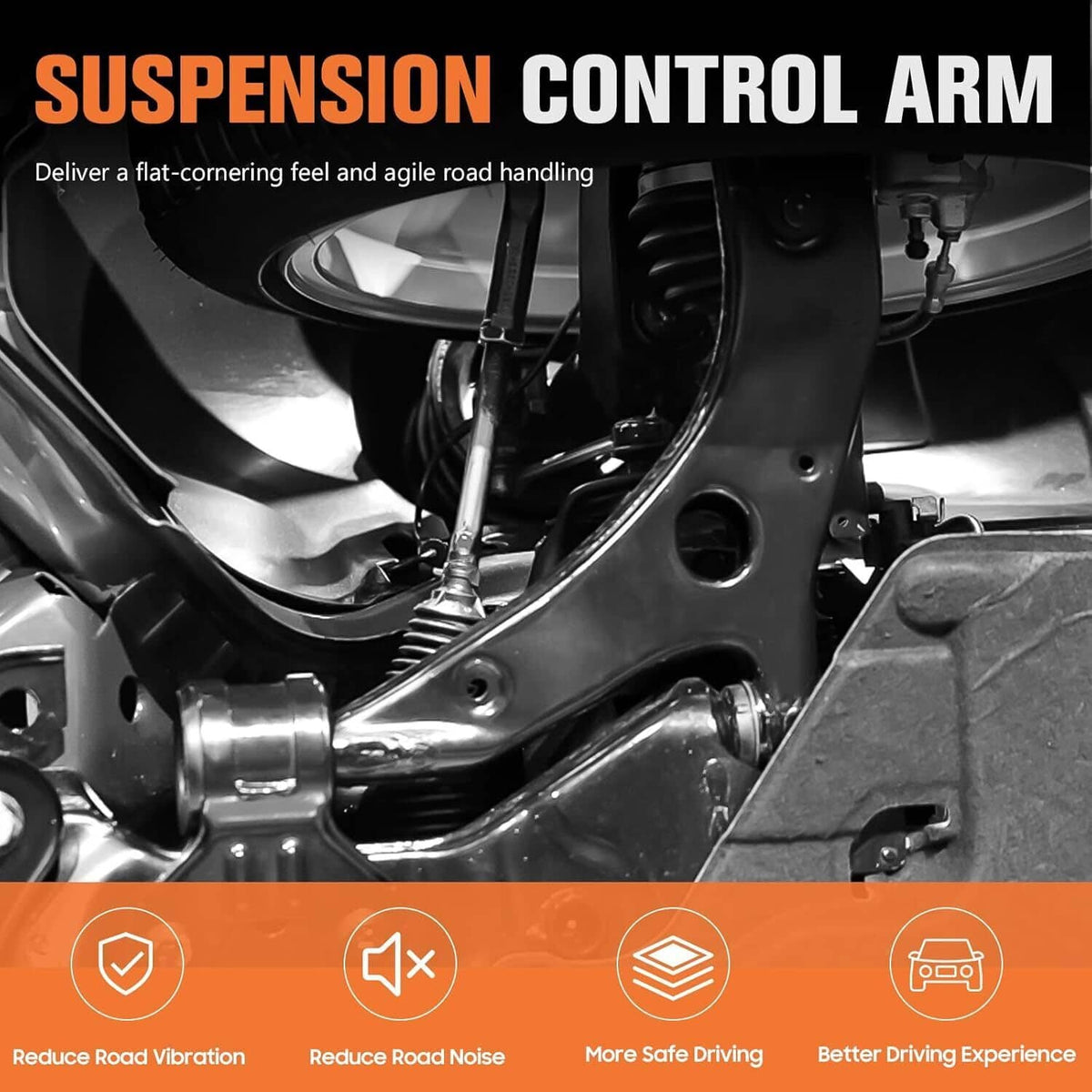 Solidspare 14Pcs Suspension Kit Front Lower Control Arms for Honda Civic 2006-2011 K620383