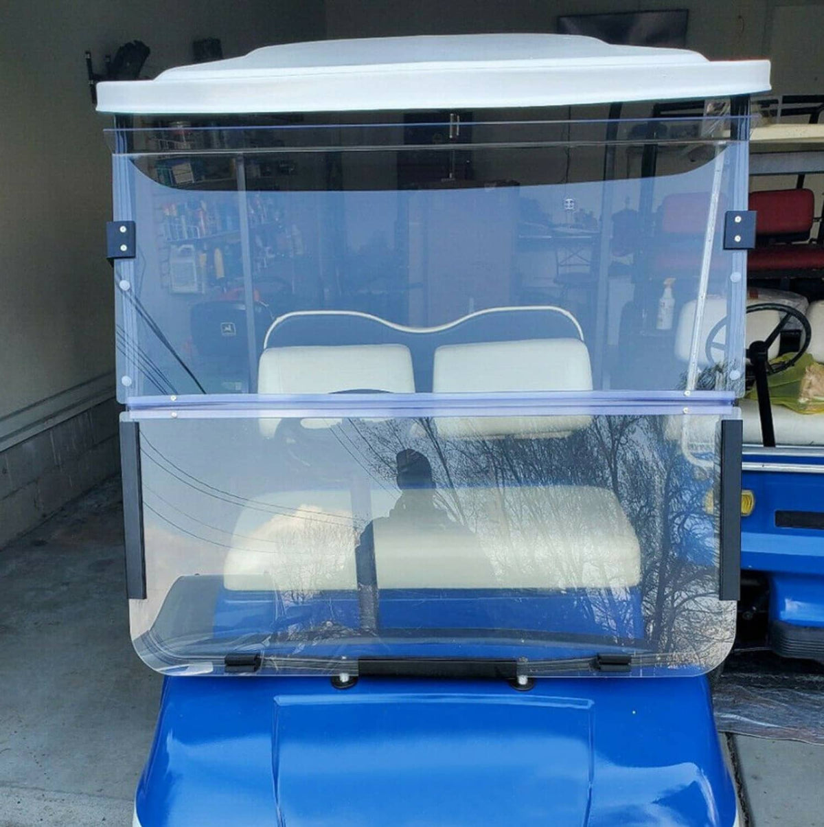Solidspare Clear Folding Windshield For Yamaha G14 G16 G19 1995-2003 Gas&Electric Golf Cart
