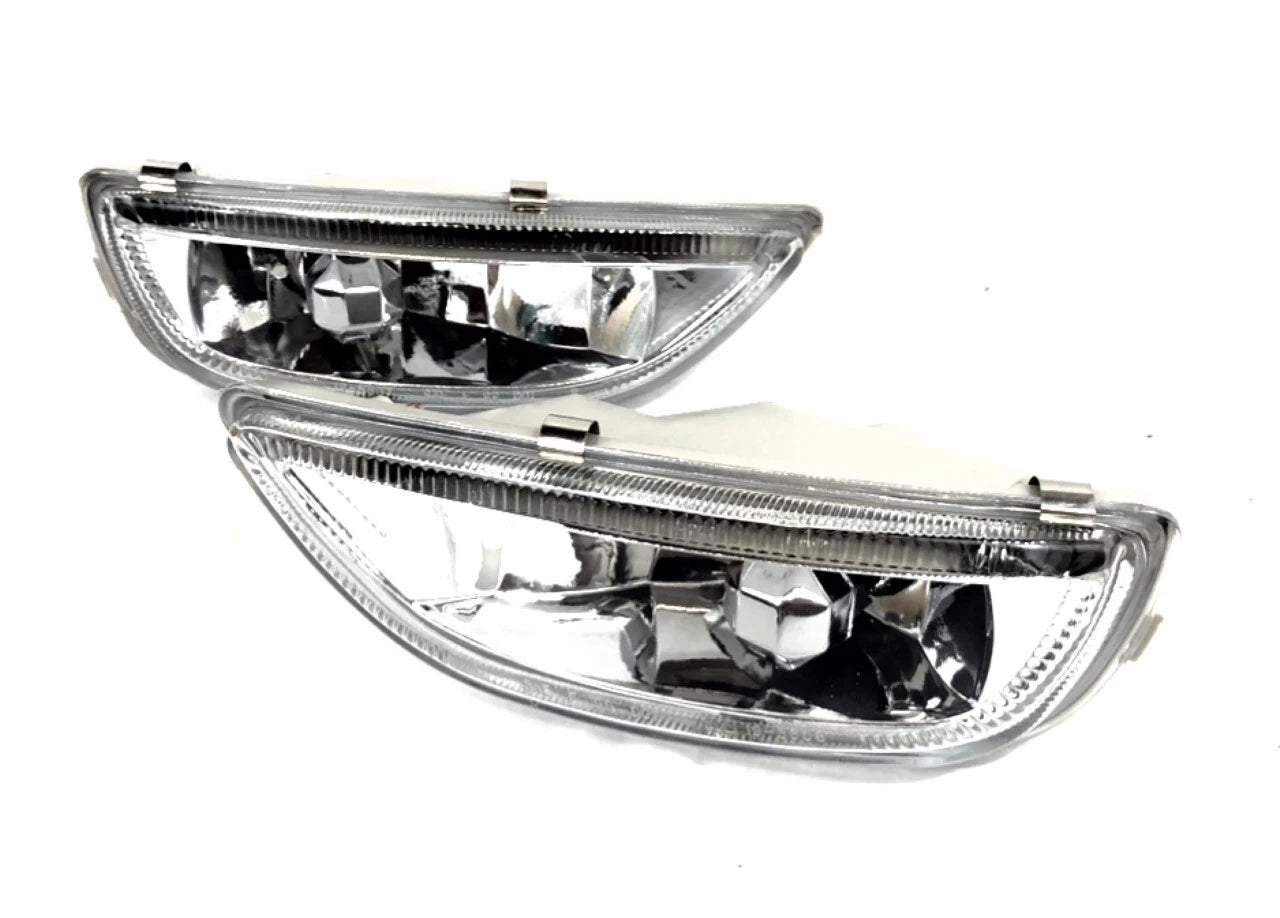 For 2001-2002 Toyota Corolla Front Bumper Fog Lights Driving Lamps Assembly Pair