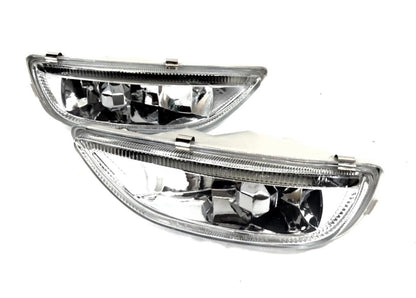 For 2001-2002 Toyota Corolla Front Bumper Fog Lights Driving Lamps Assembly Pair