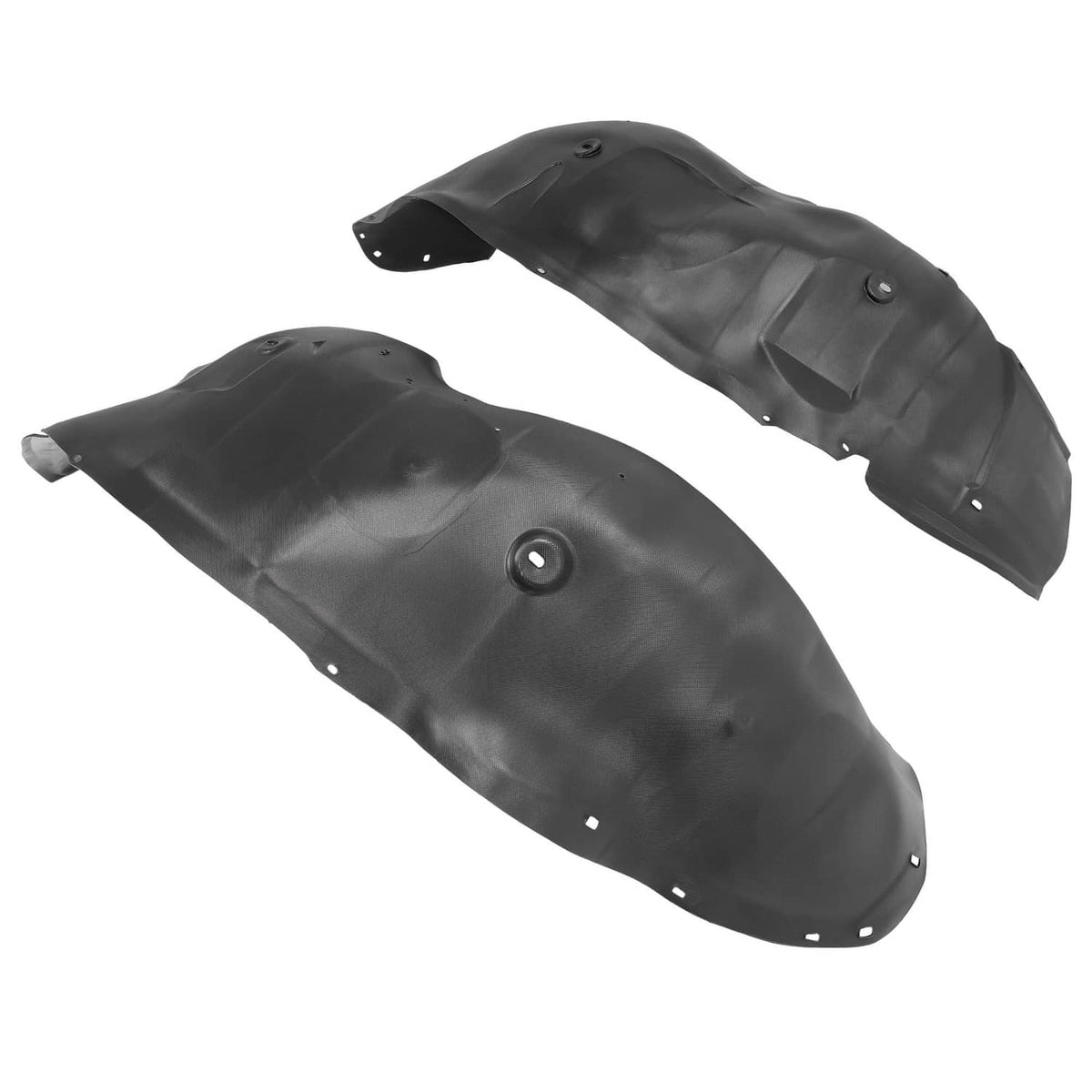 Solid Spare Front Driver & Passenger Side Inner Fender Liners For 07-13 Chevy Silverado 1500