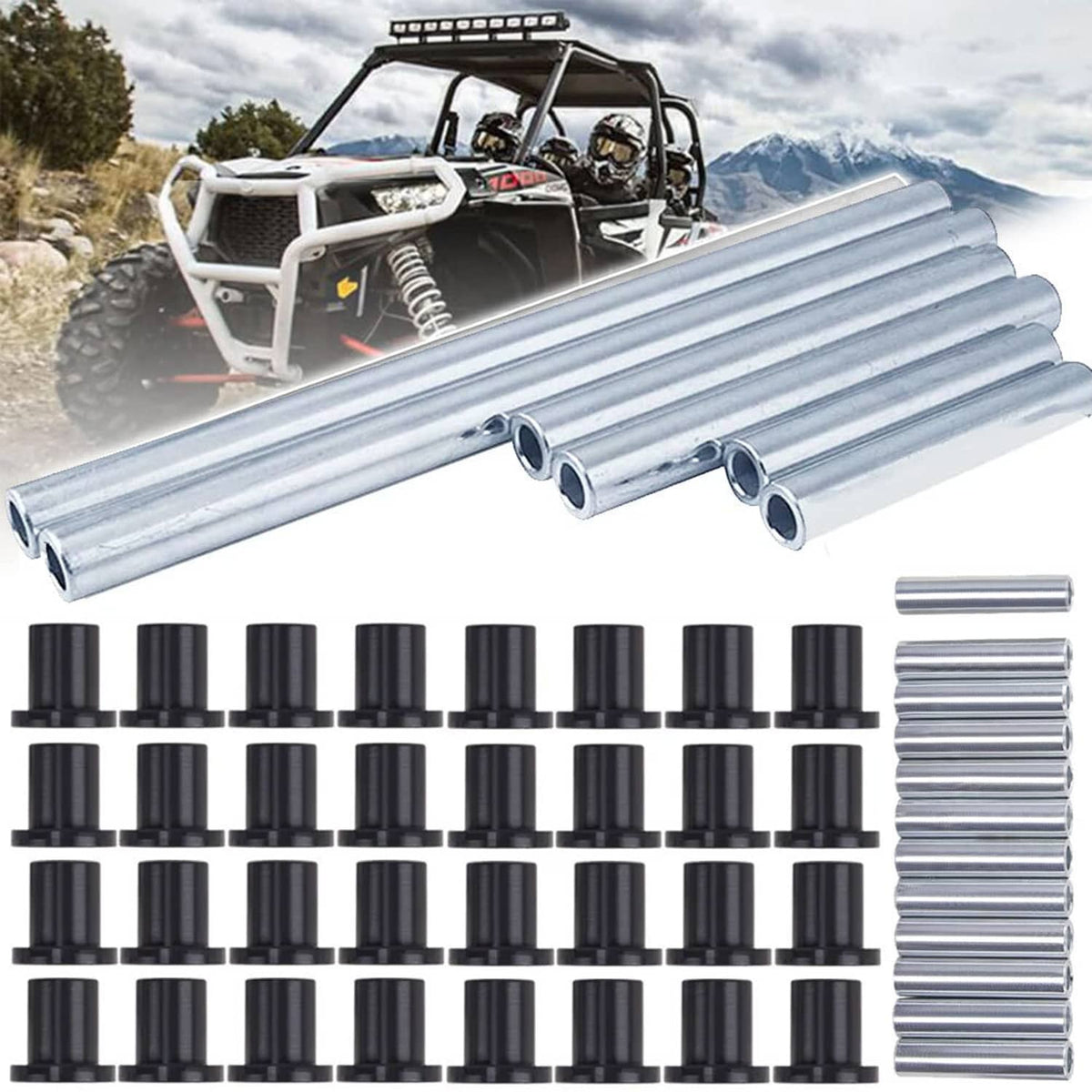 Solidspare Complete A-Arm Bushing Kit Fit For Polaris Ranger XP 900 / Crew 5439874 5138791