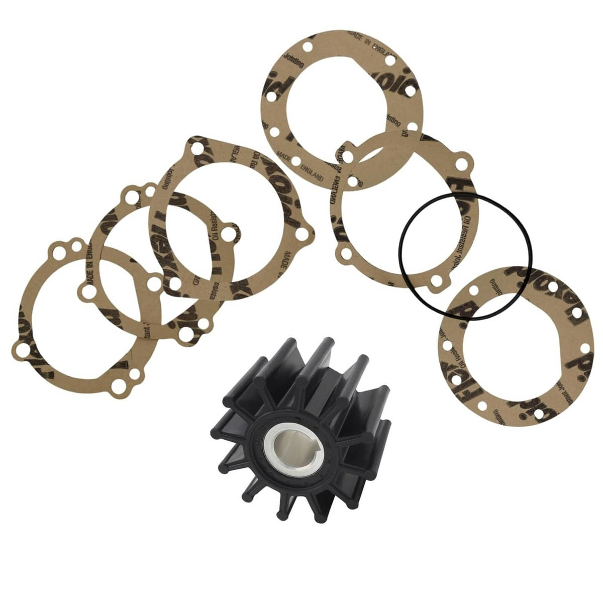 Solid Spare Water Pump Impeller Kit For Sherwood 10615 10615K ONAN 132-0349 CEF 500120 Ancor