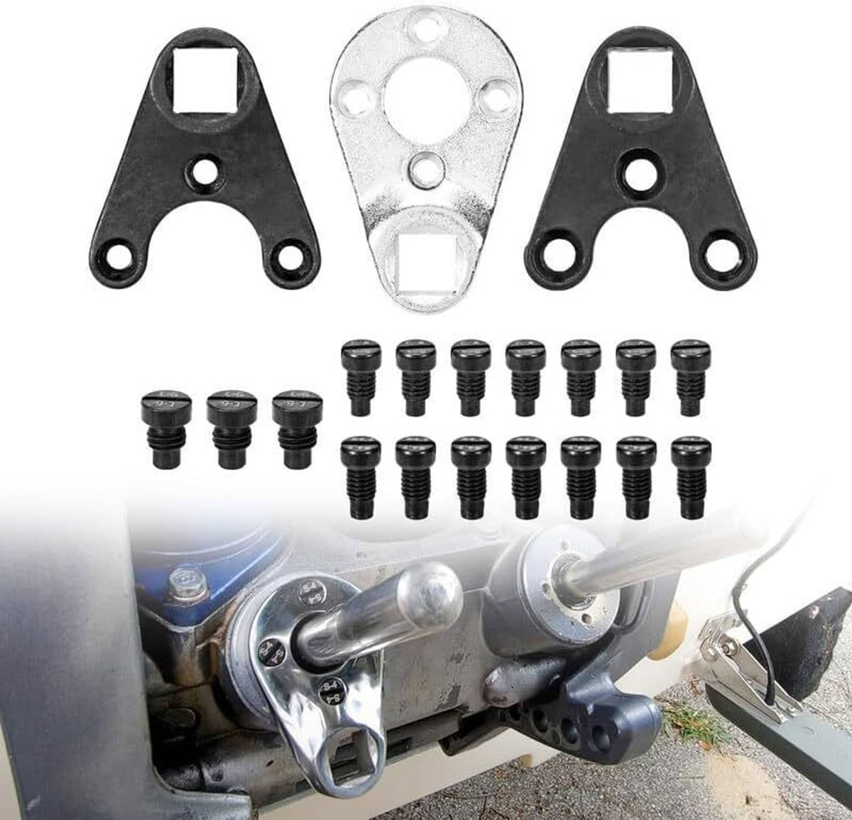 Solidspare New Outboard Trim Tilt Pin Wrench Tool Set for Yamaha Suzuki Johnson Evinrude
