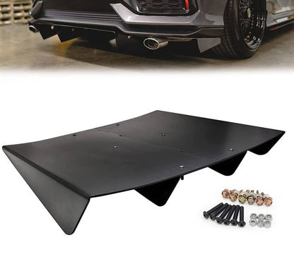 Solidspare New Rear Bumper Diffuser Shark ABS 4-Fin Spoiler Lip Splitter For Mazda Miata