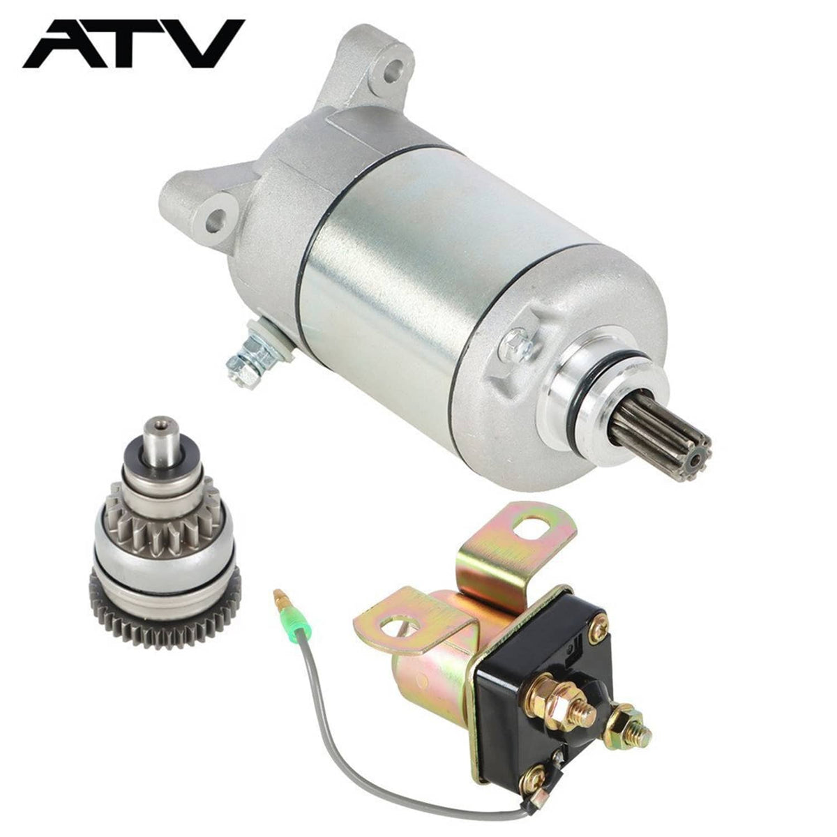 Solidspare For Polaris Sportsman 500 1996-2002 NEW Starter Drive & Relay Solenoid