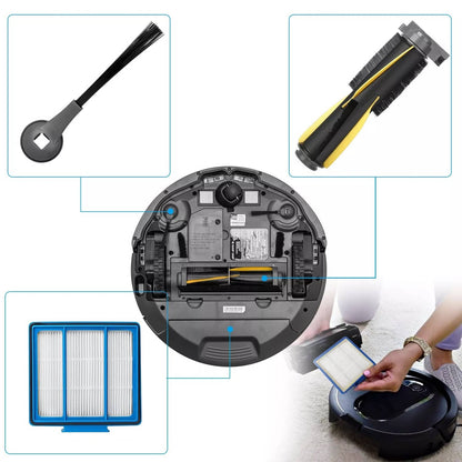 Solid Spare 14 PCS Robot Vacuum Cleaner Replacement Parts Kit for Shark IQ R101AE(RV1001AE)