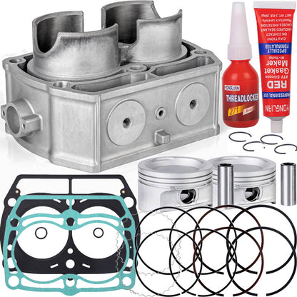 Solidspare Cylinder Piston Gasket Top End Rebuild Kit for Polaris Ranger 800 XP 09-16 ATV