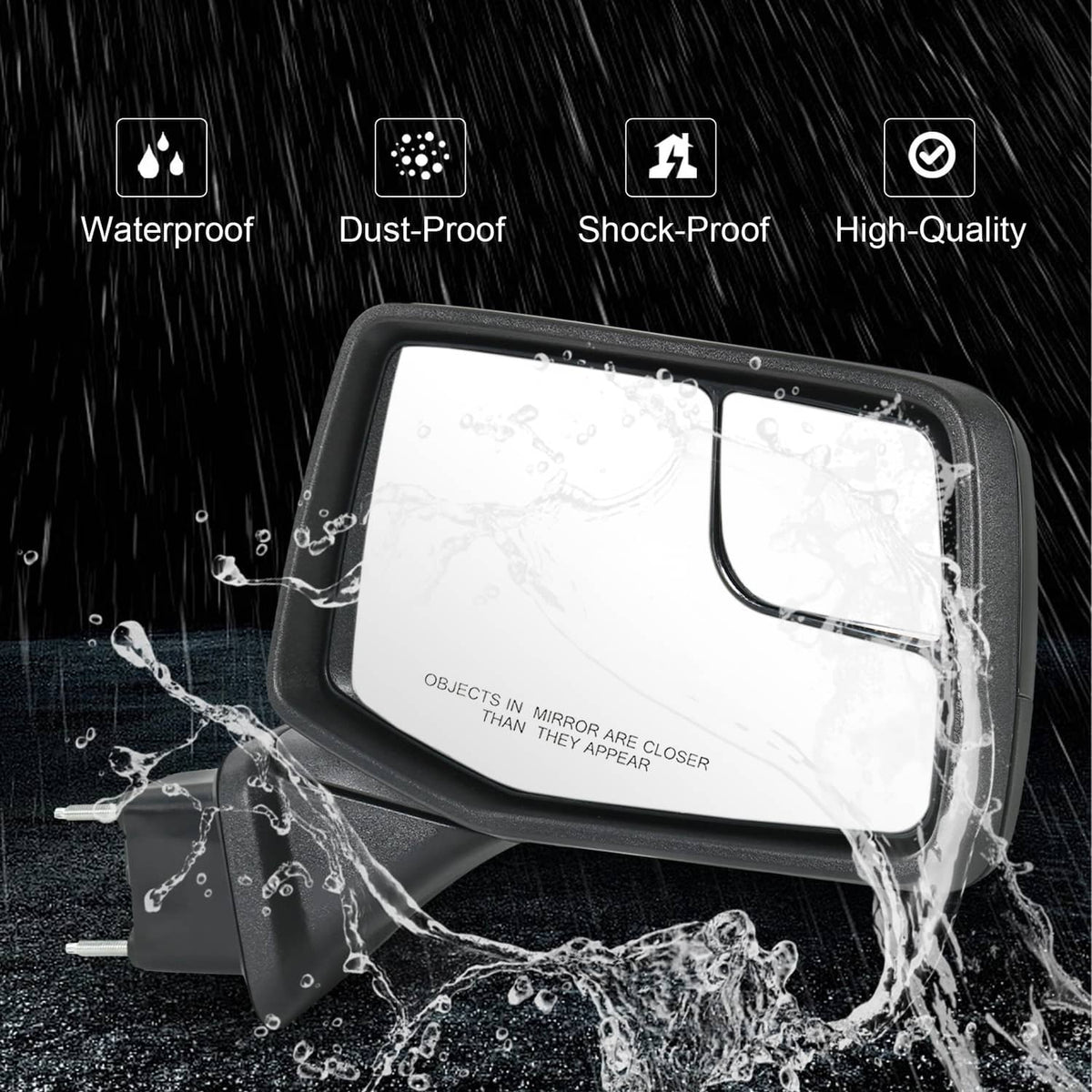 Solidspare Passenger Right Side Power Heated Mirror for 2019-2023 Chevrolet Silverado 1500