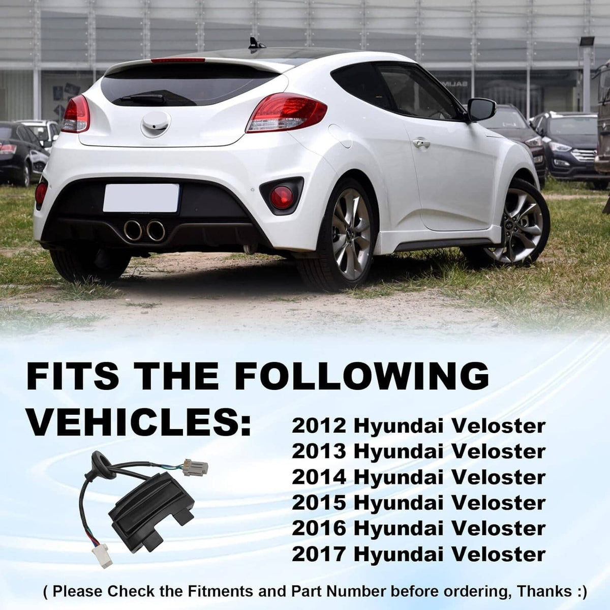 Solid Spare Hatch Release Button Rear Trunk Latch 2012-2017 For Hyundai Veloster 81260-2V010