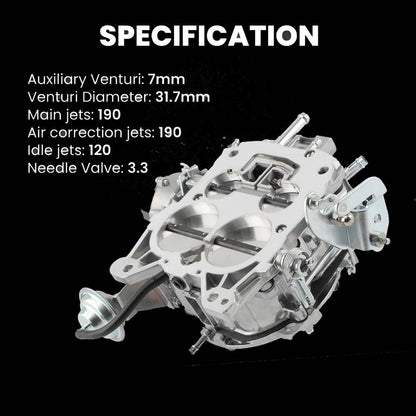 Solidspare Upgrade Carburetor For Chevy 305 350 Engine Rochester Quadrajet 4MV 1906R 1904R
