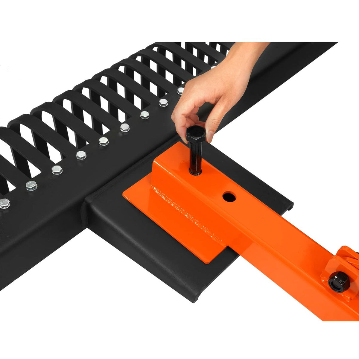 Solidspare 3 Point Landscape Rock Rake For Category 1 Tractor Attachment Gravel Lawn 60''