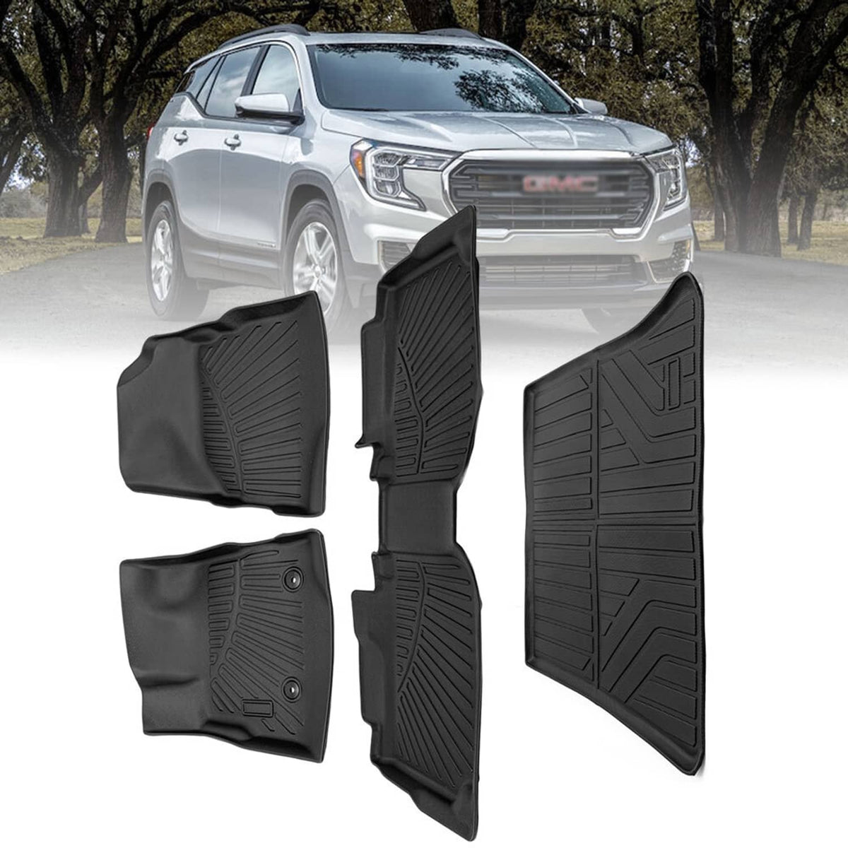 Solidspare Floor Mats & Cargo Liner Fit for 2012-2017 Chevy Equinox & GMC Terrain Full Set