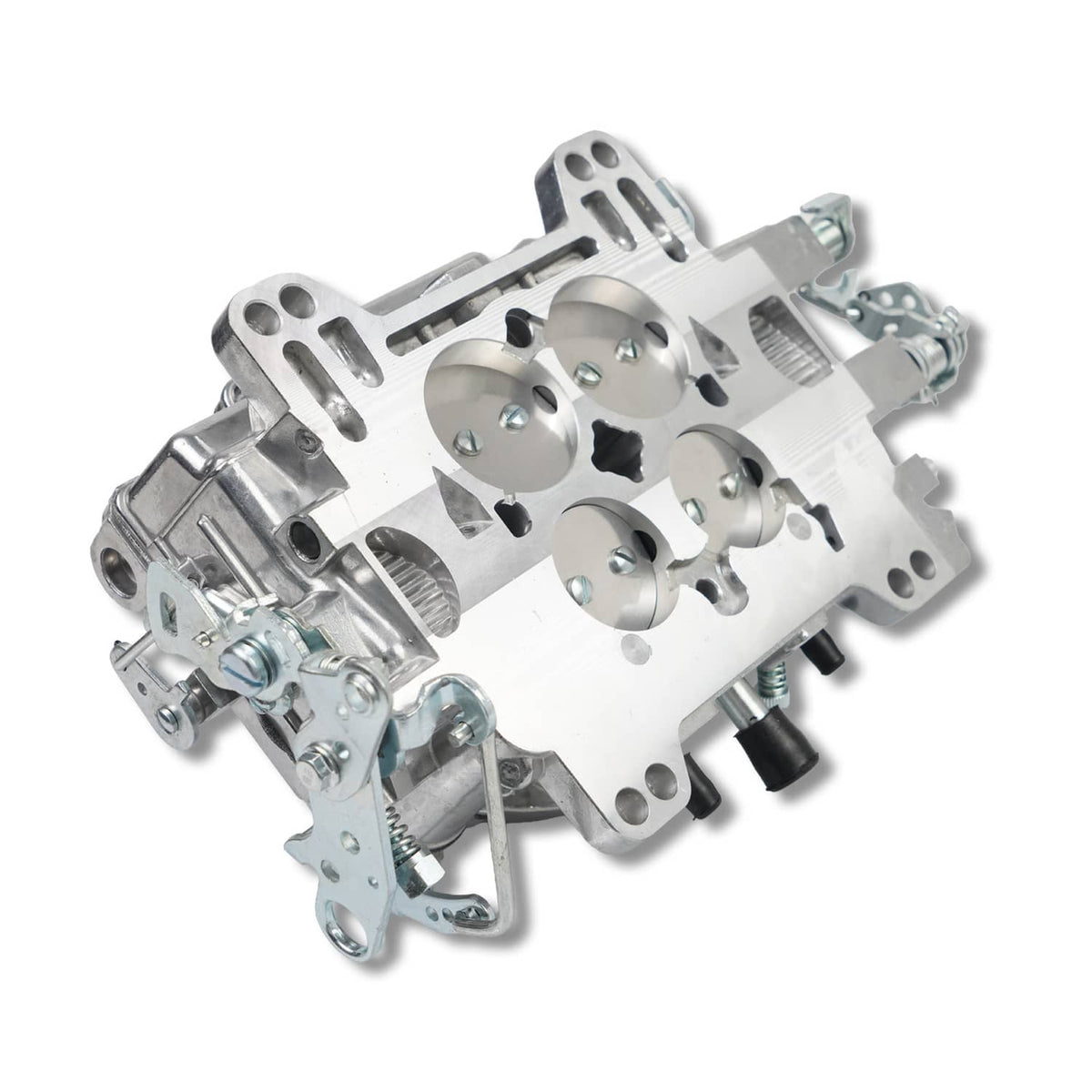 Solidspare Silver 4 Barrel Carburetor w/Manual Electric Choke For Edelbrock 1405 Performer