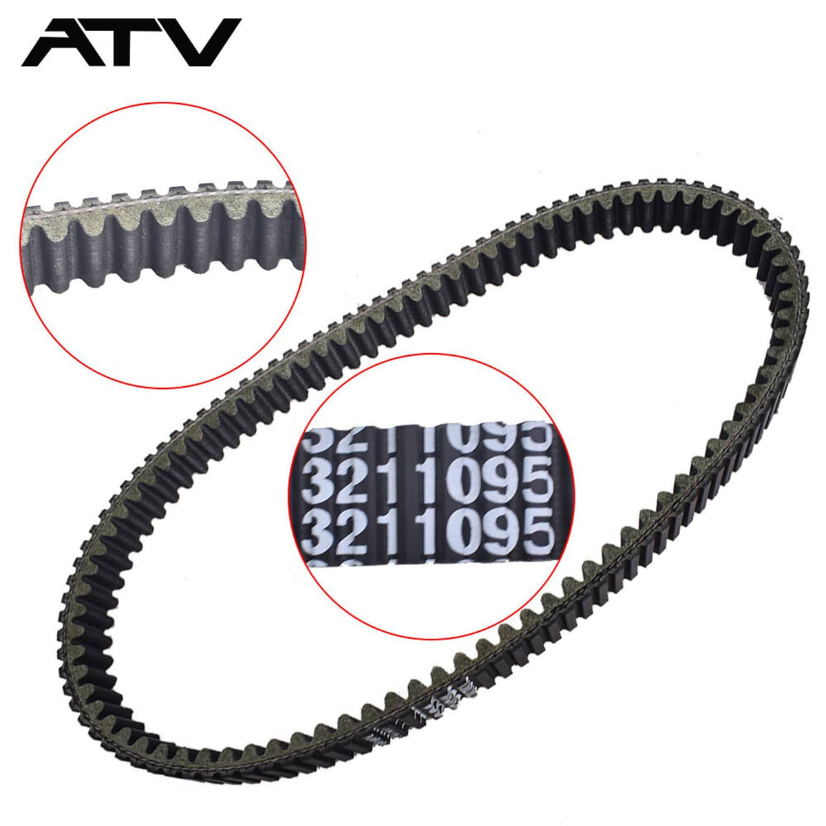 Solidspare Generic Drive Belt for Polaris Sportsman 500 HO  2003-2007 / 3211091 3211095