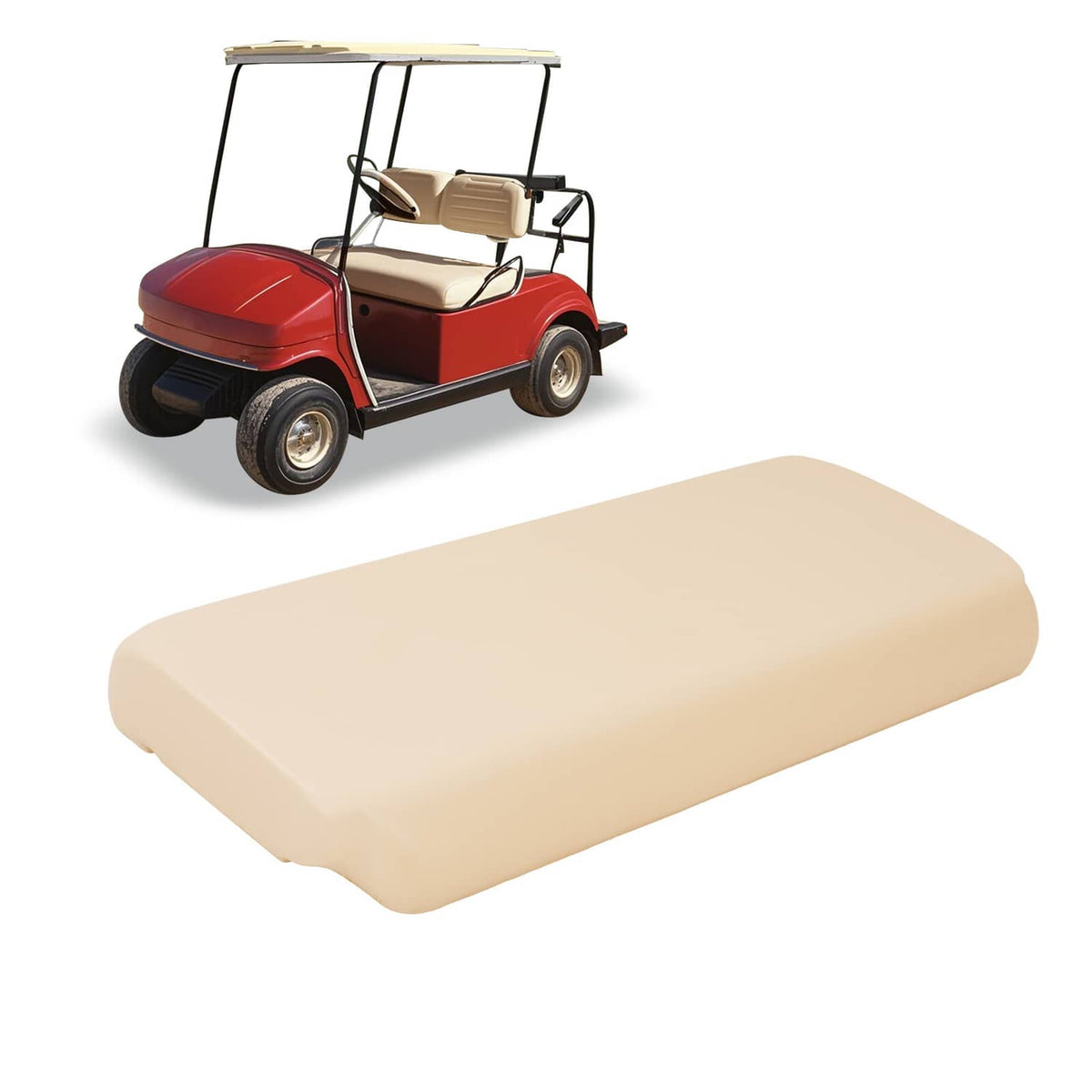 Solidspare Golf Cart Seat Bottom Cushion Assembly For Yamaha G2A,G2E,G9A,G9E 1985-1995